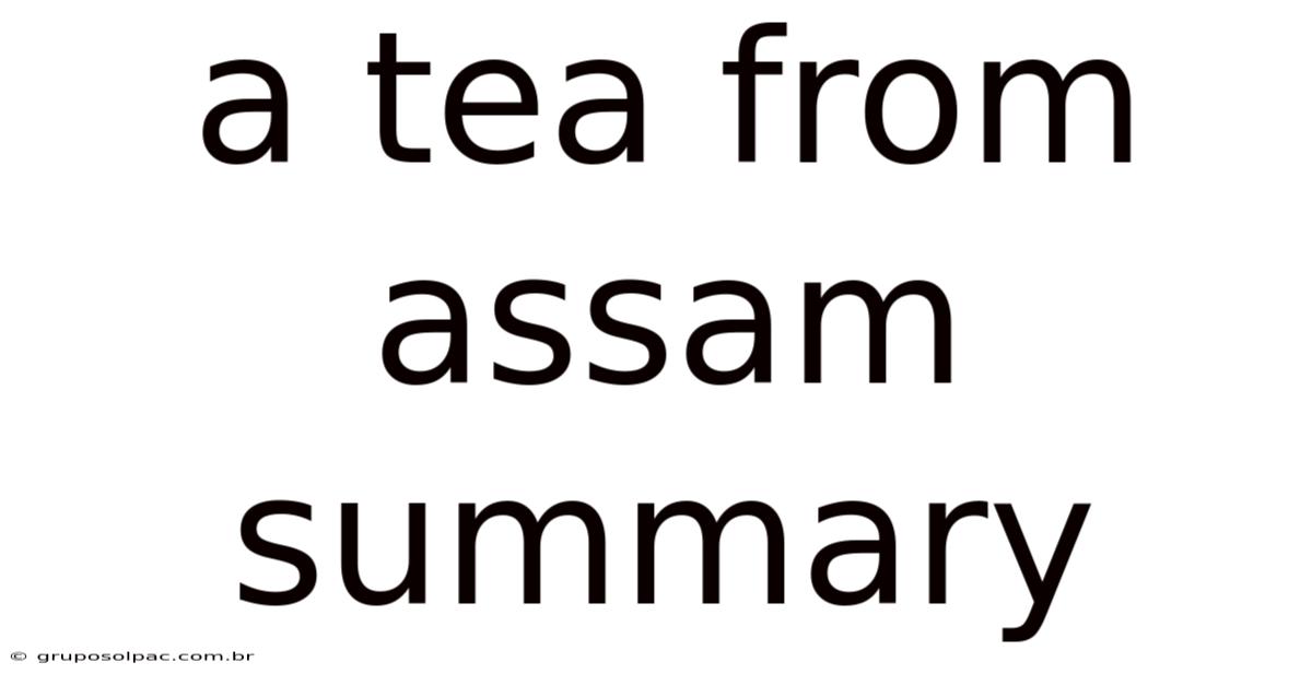 A Tea From Assam Summary