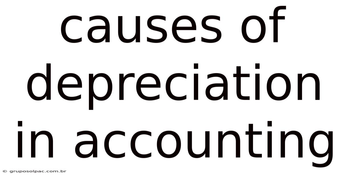 Causes Of Depreciation In Accounting