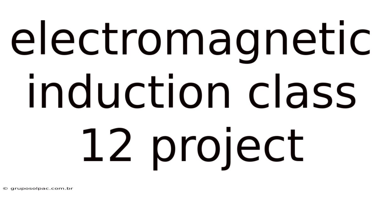 Electromagnetic Induction Class 12 Project