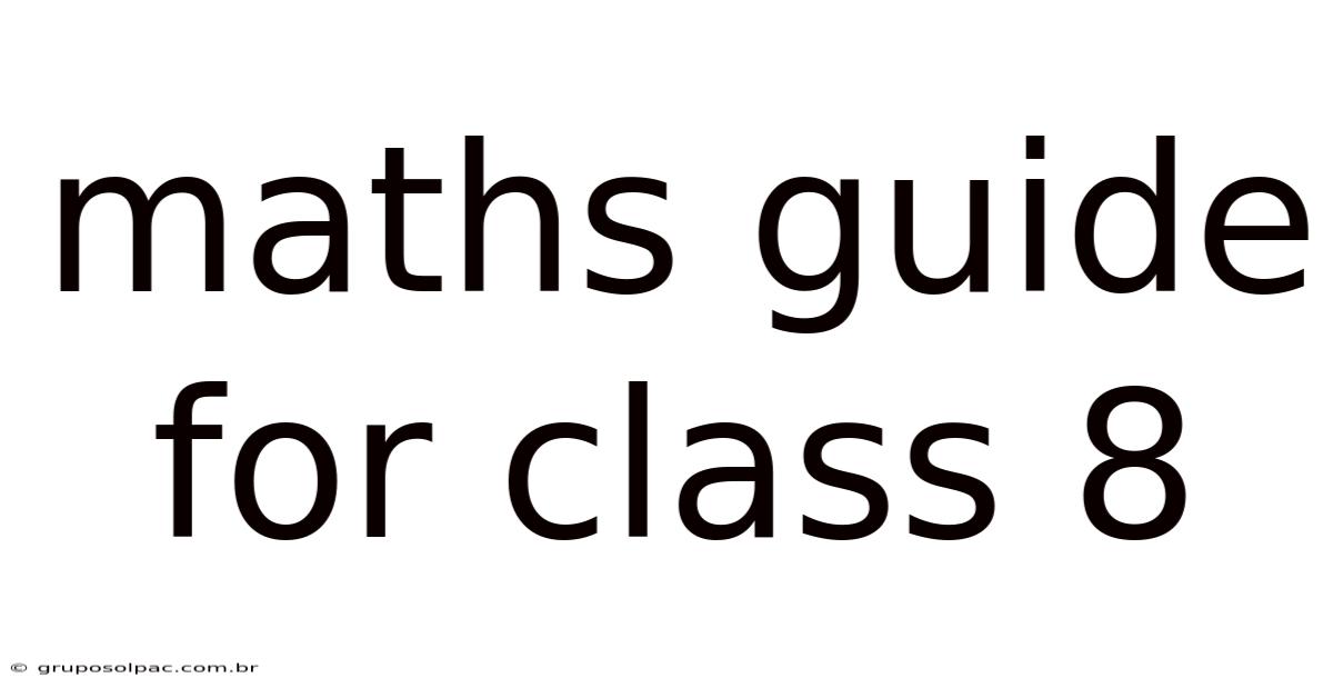 Maths Guide For Class 8