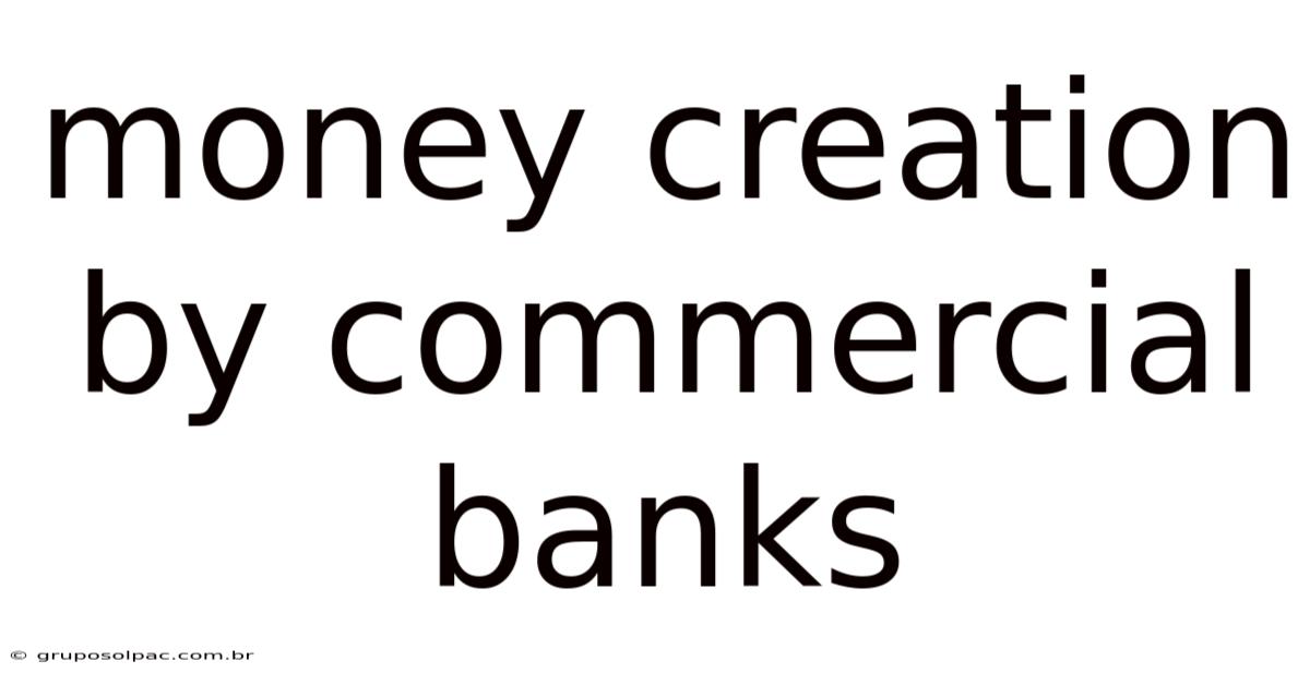 Money Creation By Commercial Banks