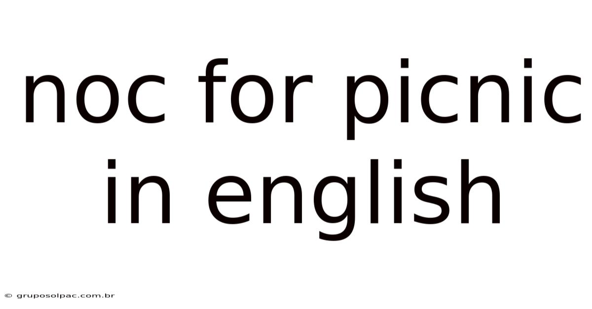 Noc For Picnic In English