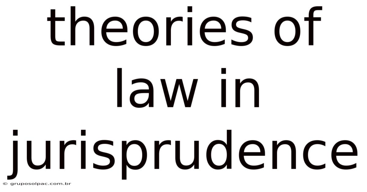 Theories Of Law In Jurisprudence