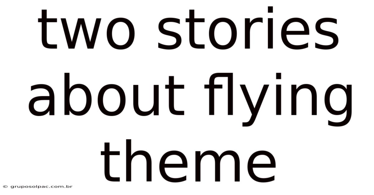 Two Stories About Flying Theme