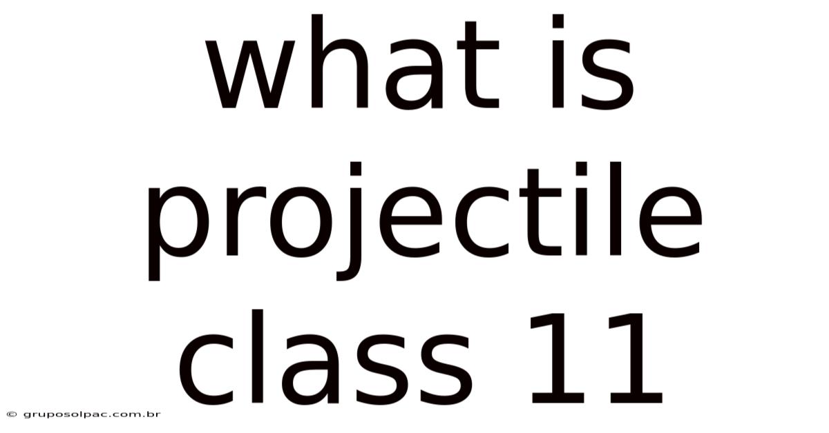 What Is Projectile Class 11