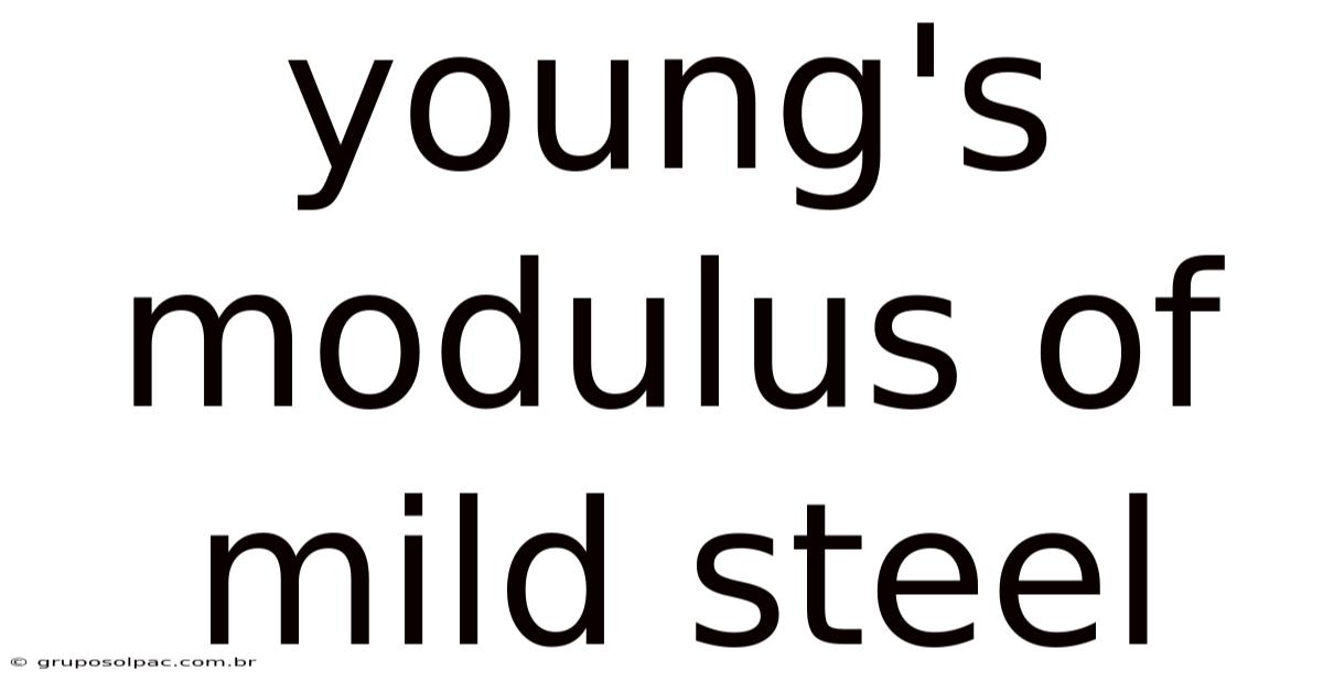 Young's Modulus Of Mild Steel